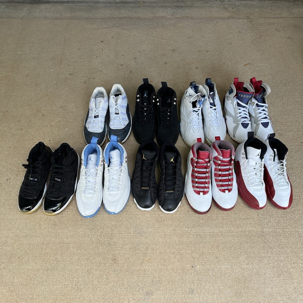 FOR REPAIR Lot of 9 Various Nike Air Jordans Mens Size 12-14 Sneakers Shoes